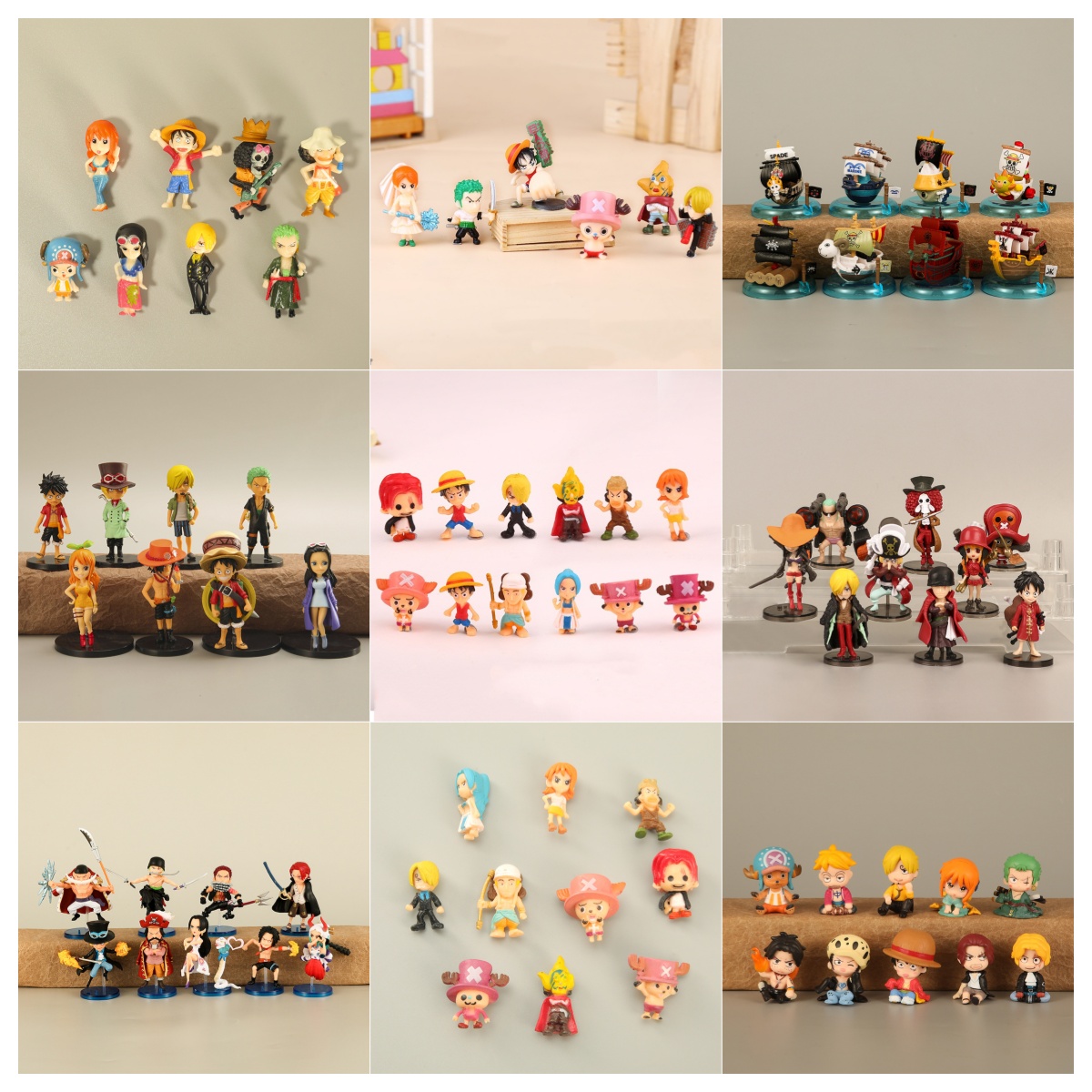 Model Kit Thousand Sunny - 6-12 Buah/Set One Piece Monkey D.