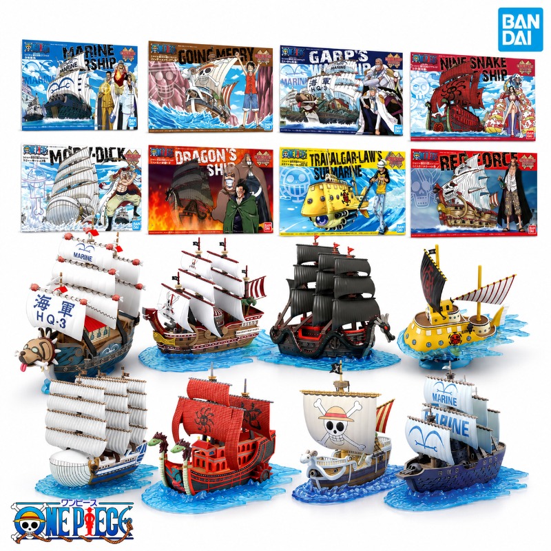 Model Kit Thousand Sunny - Bandai Asli One Piece Grand Ship