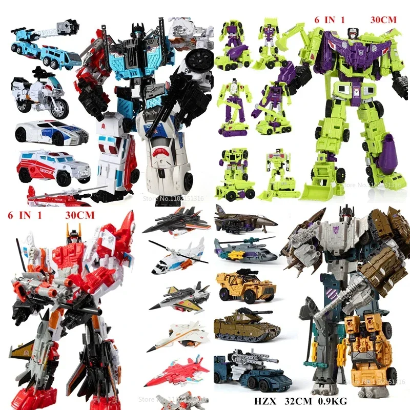 Model Kit Robot - Mainan Robot transformasi HZX Defensor Bruticus