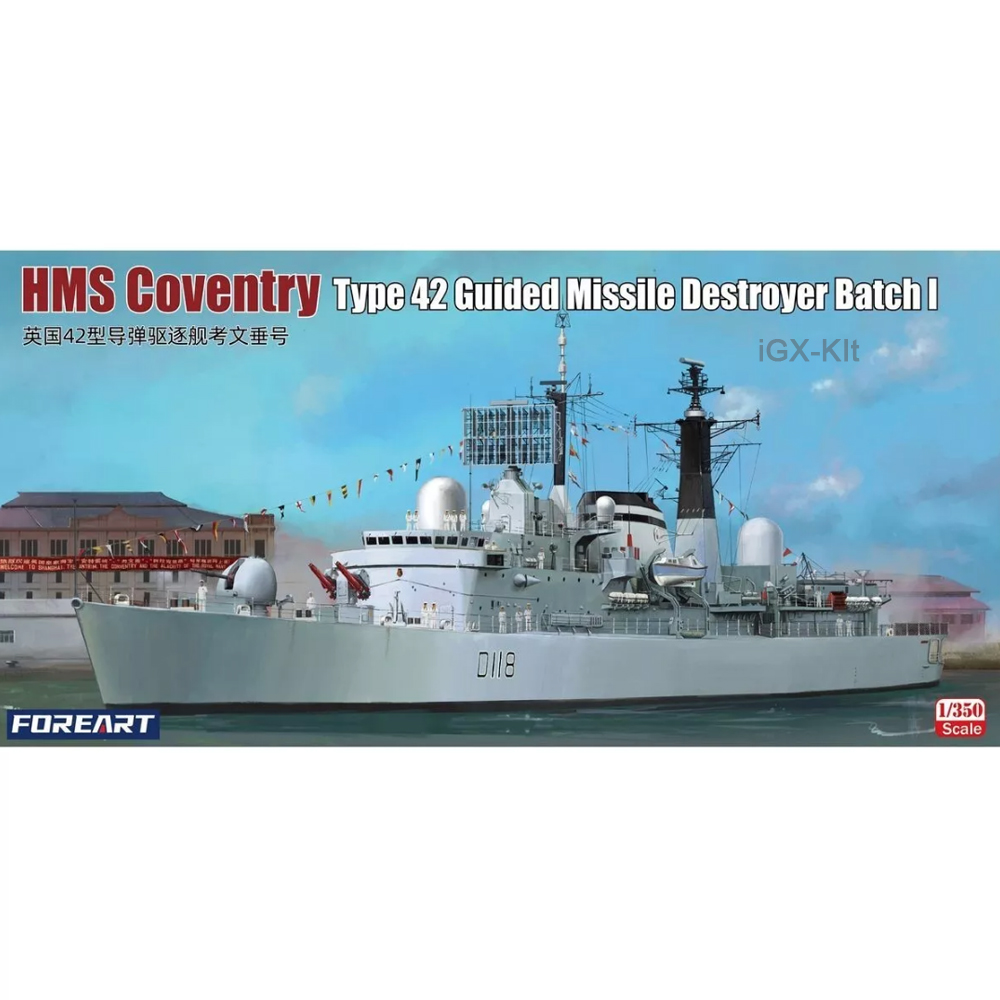 Model Kit Destroyer - FOREART 3002 1/350 Skala HMS Coventry