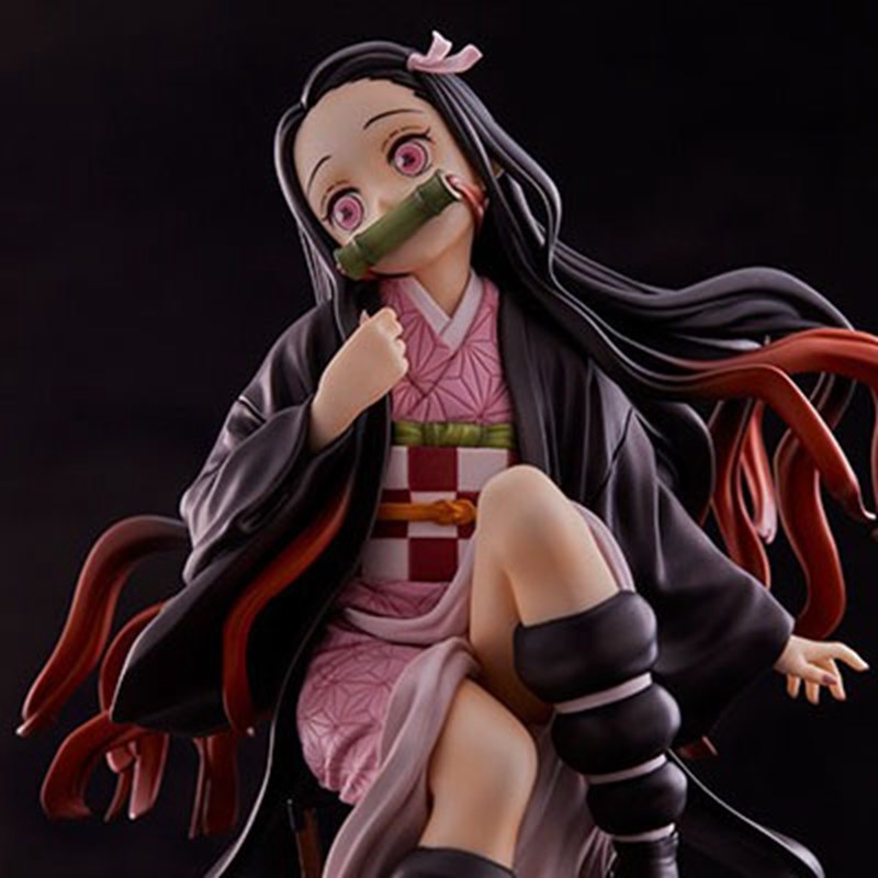 Model Kit Nezha - Kamado Nezuko mainan Model duduk tokoh