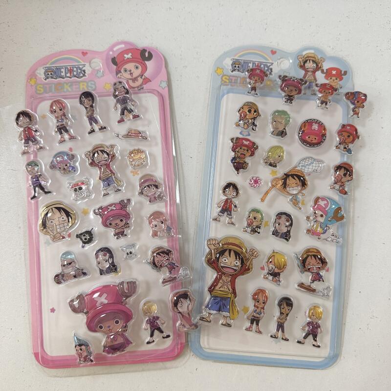 Model Kit Luffy - Stiker Relief 3D Kartun One Piece