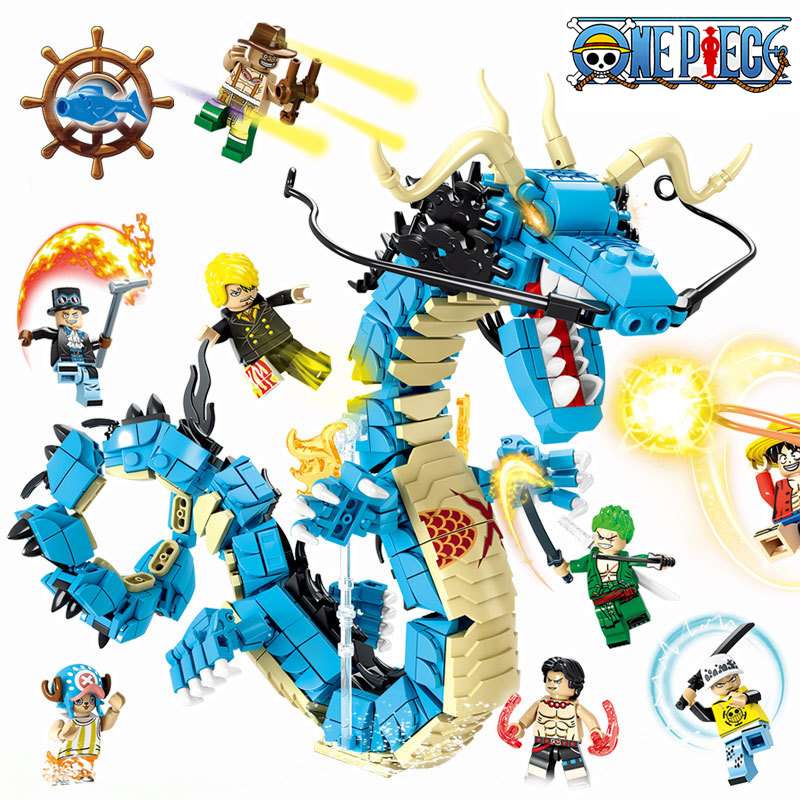 Model Kit Luffy - One Piece Blok Bangunan Kotak Buta