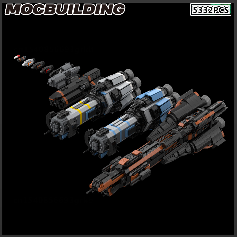 MOC Blok Bangunan Kapal Luar A - Model Kit Destroyer ulasan dan harga