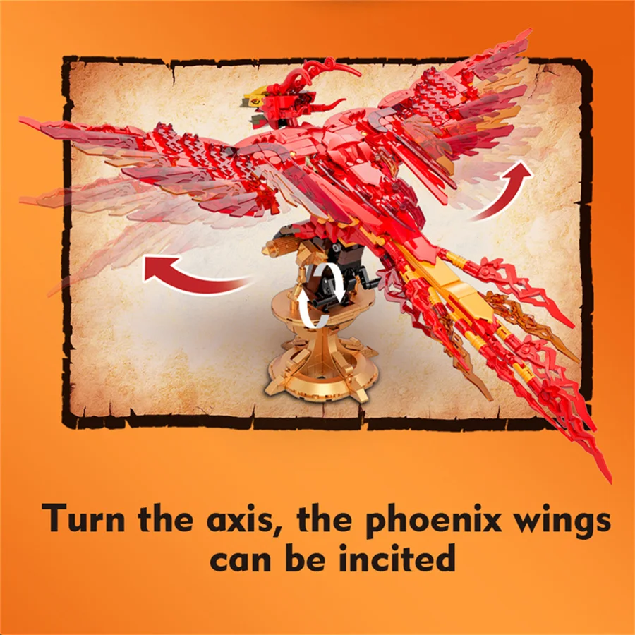 Kit Bangunan MOC Fire Phoenix  - Model Kit Harry Potter ulasan dan harga