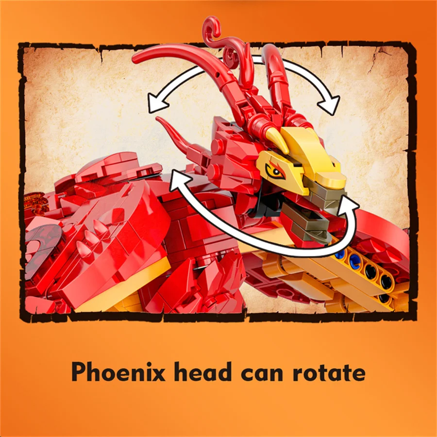 Kit Bangunan MOC Fire Phoenix  - Model Kit Harry Potter ulasan dan harga