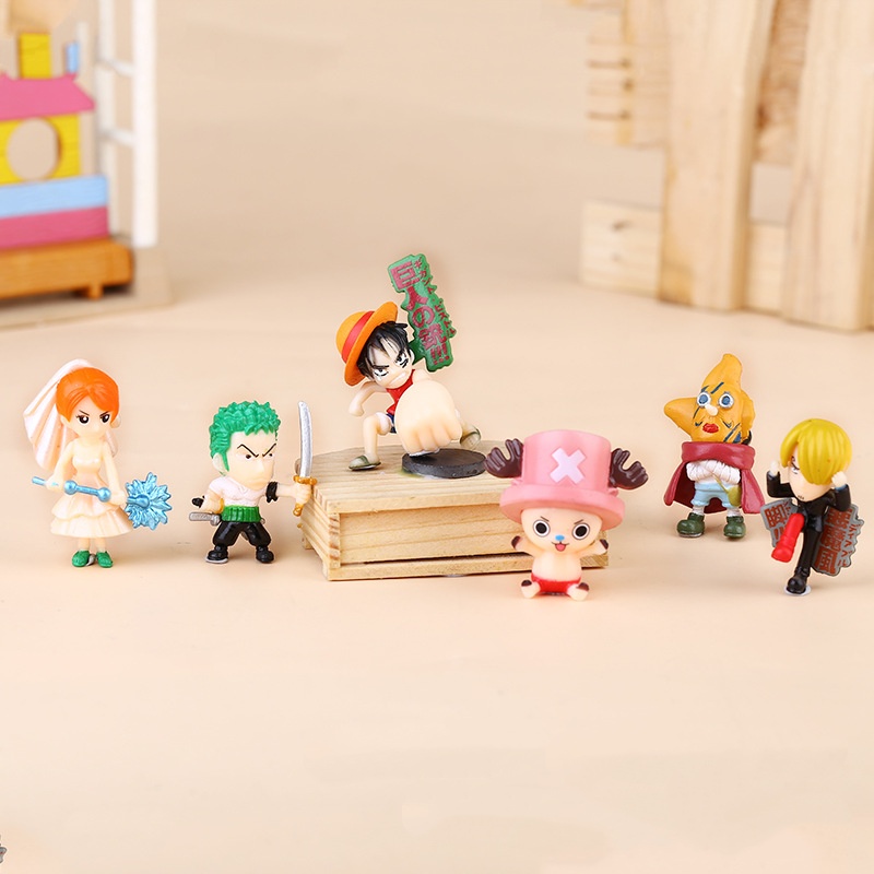 6-12 Buah/Set One Piece Monkey - Model Kit Thousand Sunny ulasan dan harga
