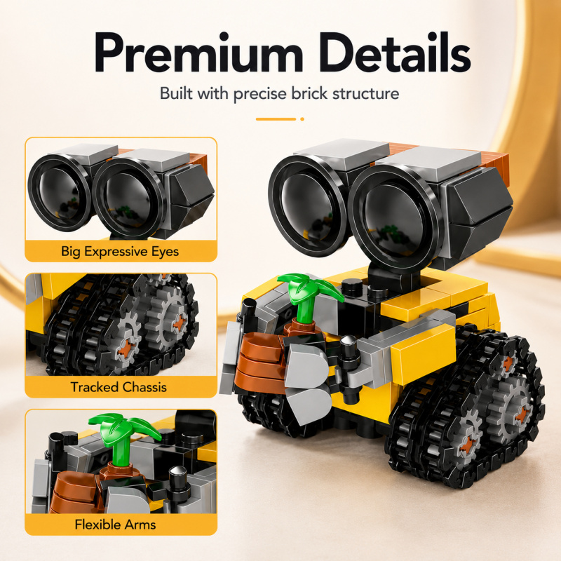 Set Blok Bangunan Robot Mini,  - Model Kit Robot ulasan dan harga