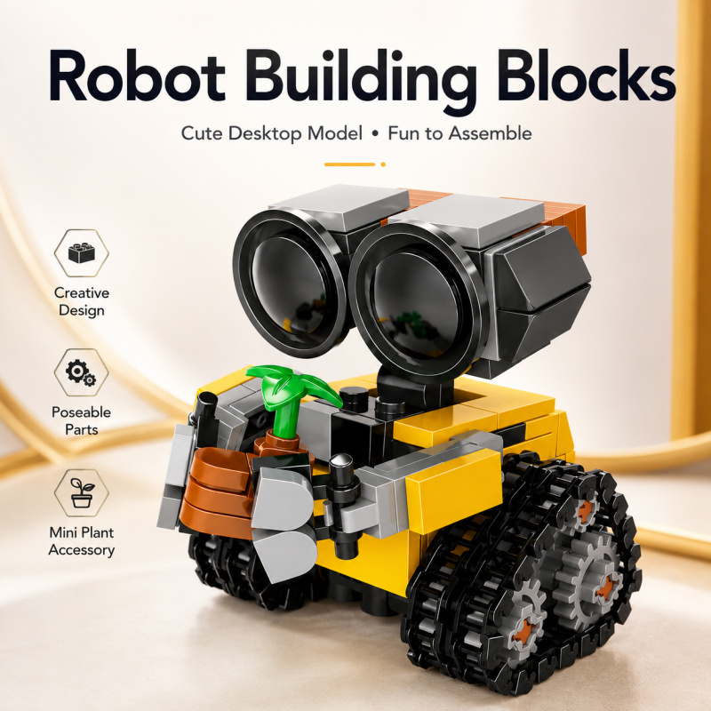 Set Blok Bangunan Robot Mini,  - Model Kit Robot ulasan dan harga