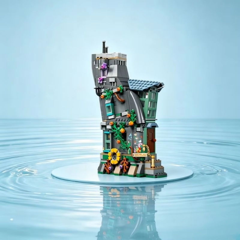 Batu Bata Bangunan Rumah Ajaib - Model Kit Harry Potter ulasan dan harga