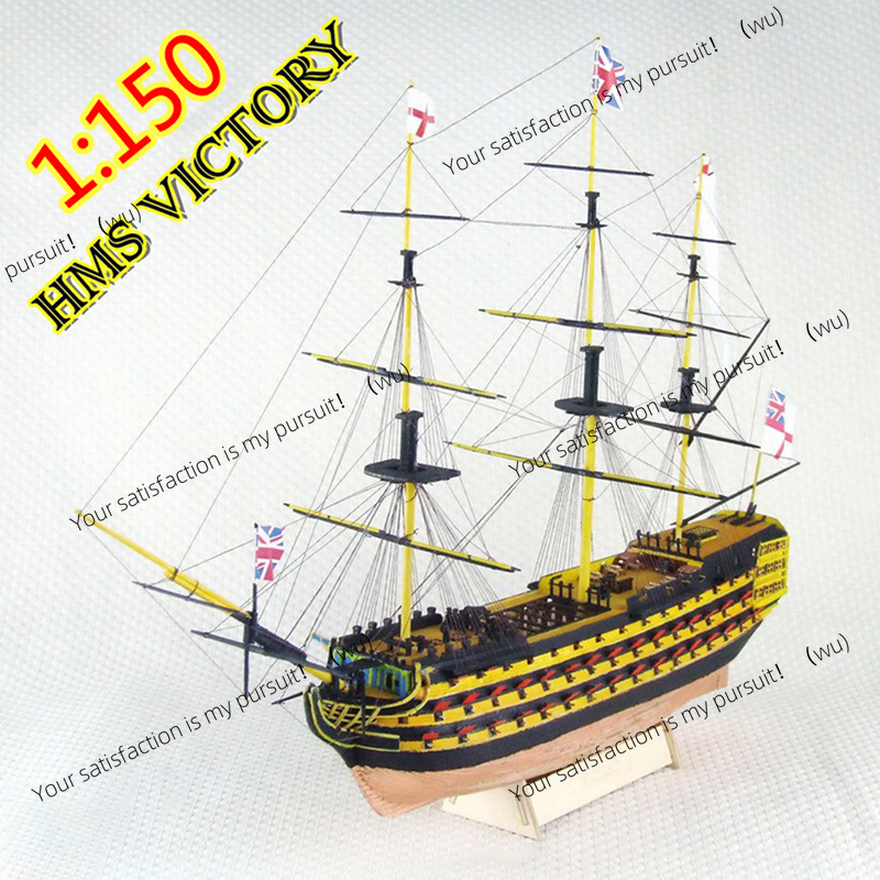 1Set 1:150 Kit Model Kapal Lay - Model Kit Hms Victory ulasan dan harga