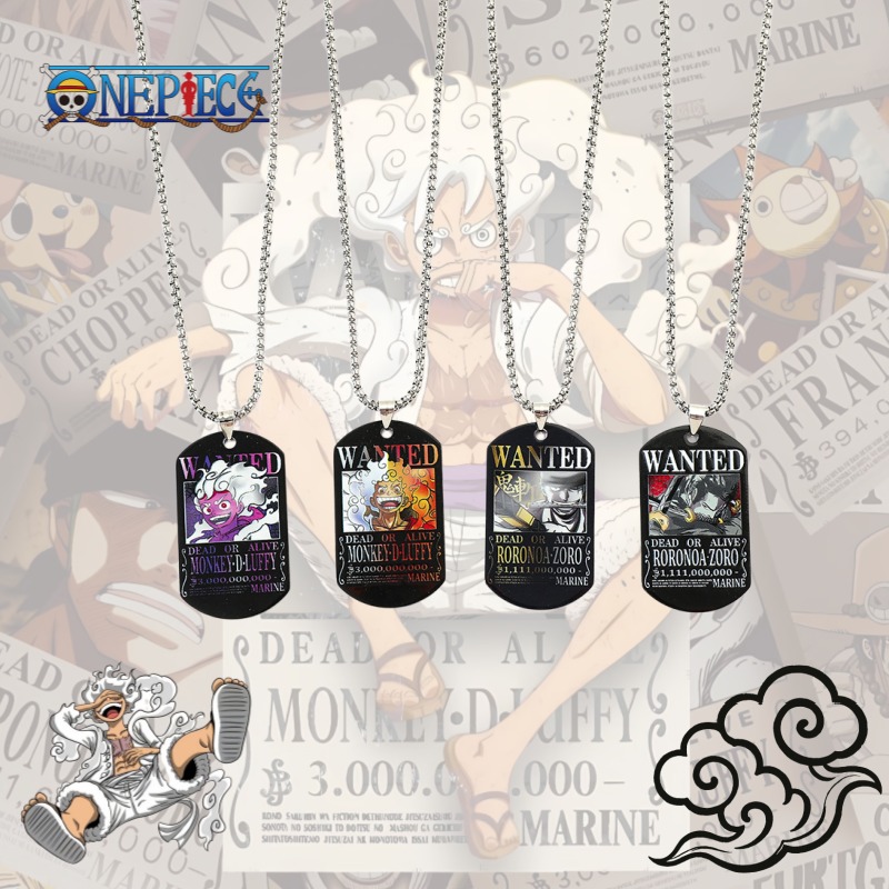 Kalung Baja Tahan Karat One Pi - Model Kit Luffy ulasan dan harga