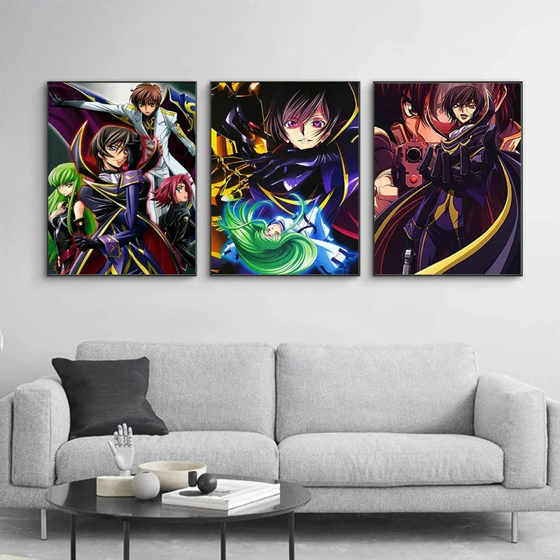 Lukisan Kanvas Poster Code Gea - Model Kit Code Geass ulasan dan harga