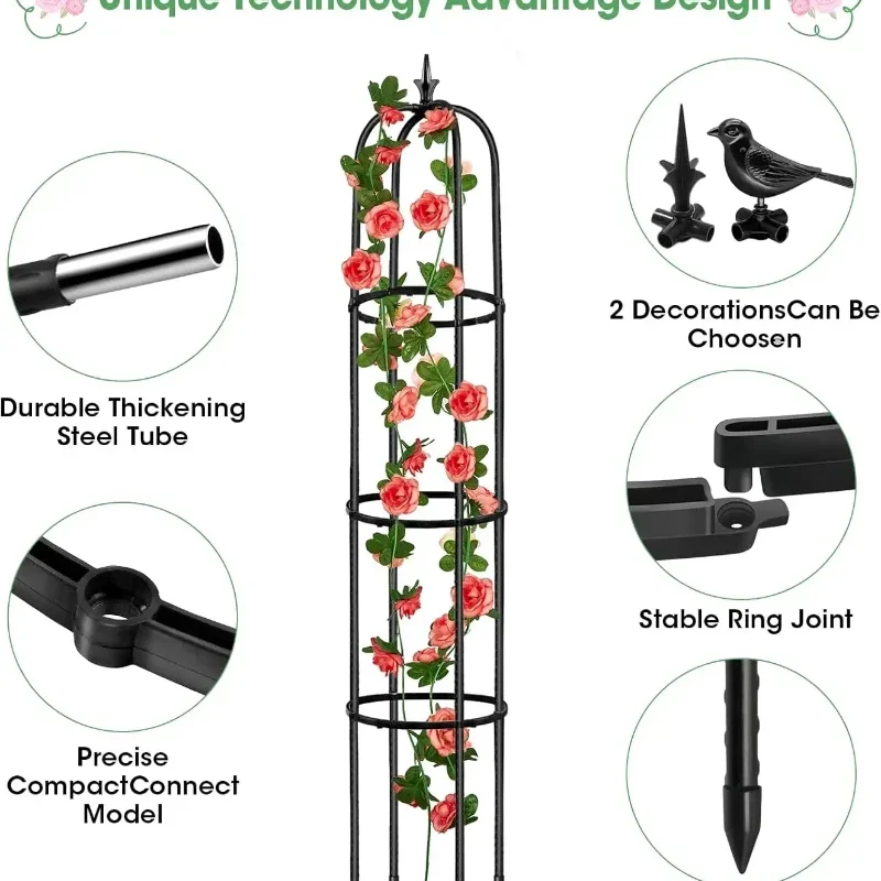 Penyangga Tanaman Obelisk Kual - Model Kit Obelisk ulasan dan harga