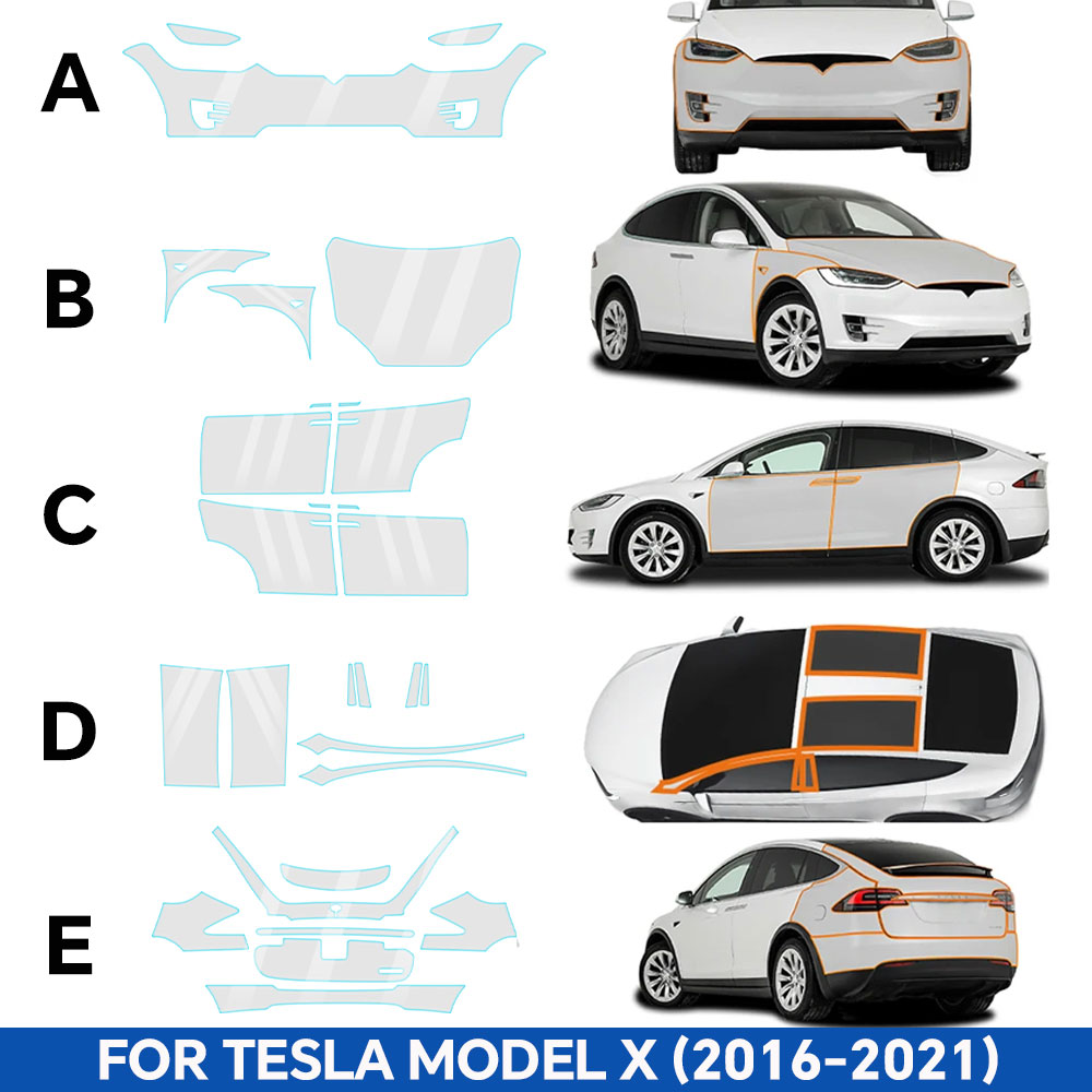 9MIL untuk Tesla Model X 2016- - Logo Model Kit ulasan dan harga