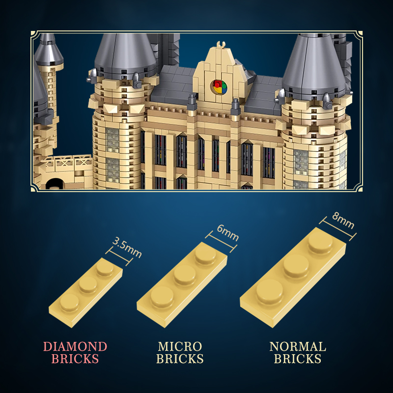 6000Pcs Set Blok Bangunan Kast - Model Kit Harry Potter ulasan dan harga