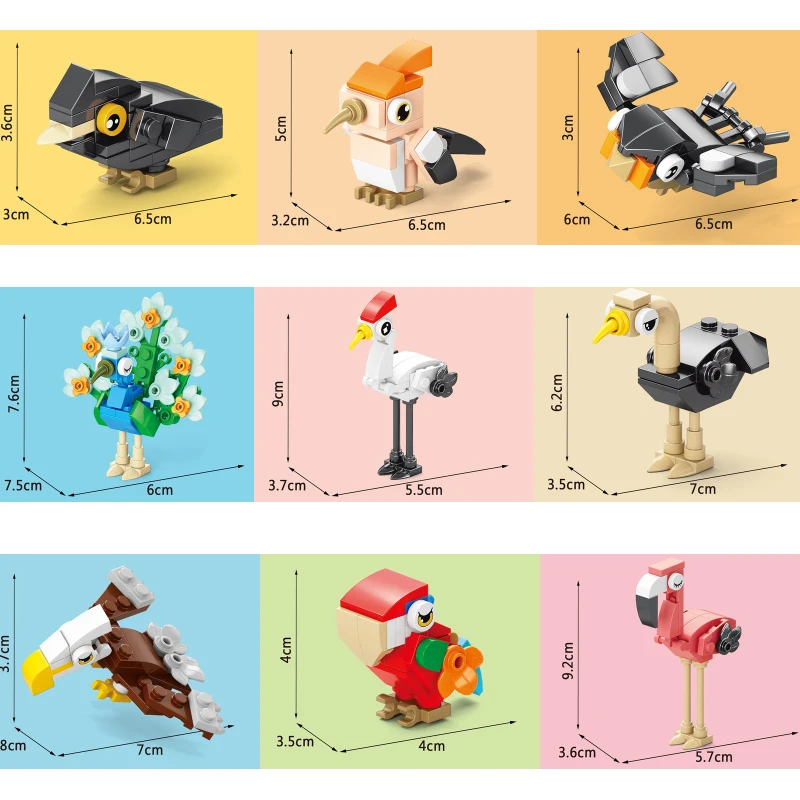 Batu Bata Hewan Burung Surga G - Model Kit For Girls ulasan dan harga