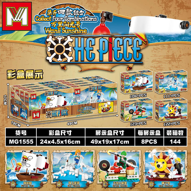 4in1 One Piece THOUSAND SUNNY  - Model Kit Thousand Sunny ulasan dan harga