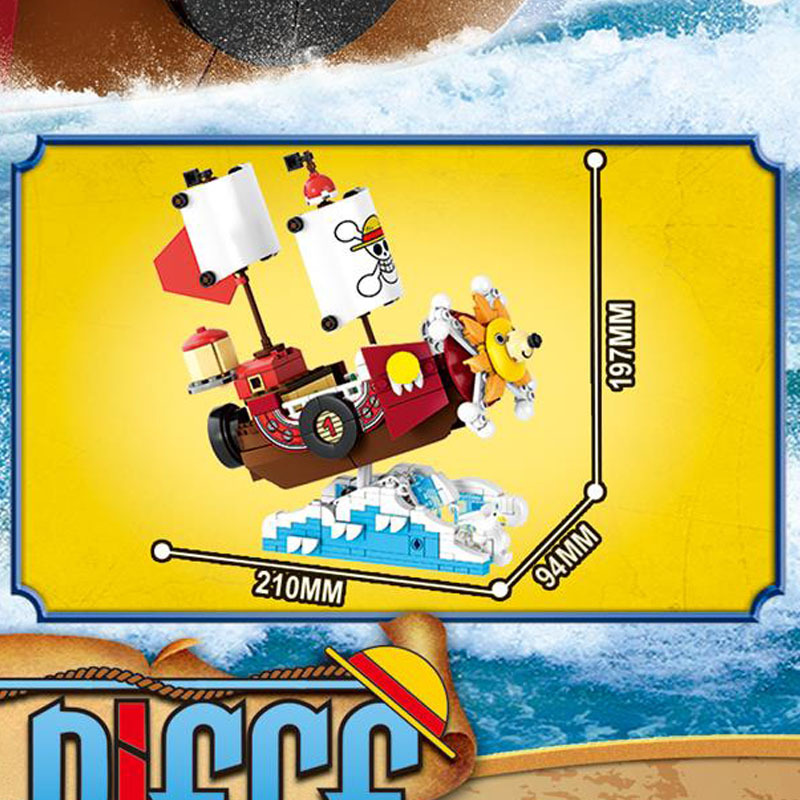 4in1 One Piece THOUSAND SUNNY  - Model Kit Thousand Sunny ulasan dan harga