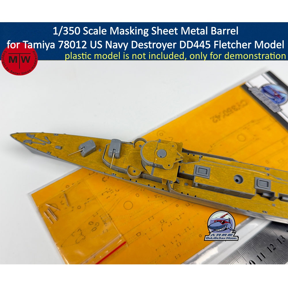 Barel Logam Skala 1/350 untuk  - Model Kit Destroyer ulasan dan harga