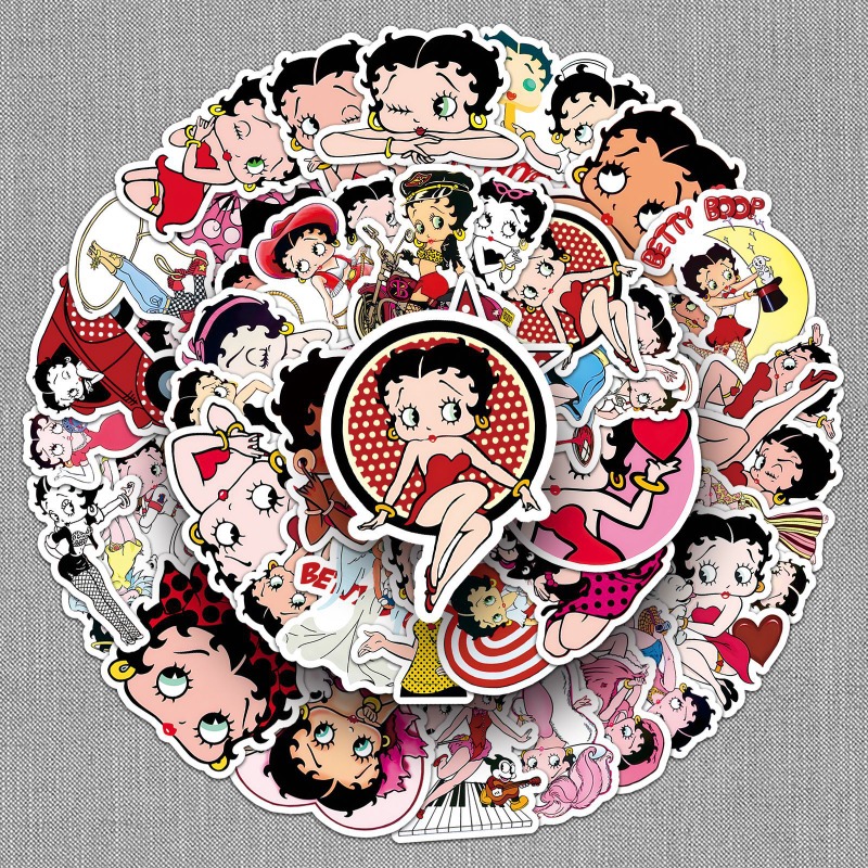 Stiker Betty Boop 50 lembar, w - Model Kit For Girls ulasan dan harga