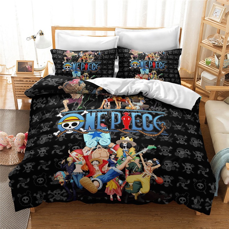 Set Sprei & Selimut Anime One  - Model Kit Luffy ulasan dan harga