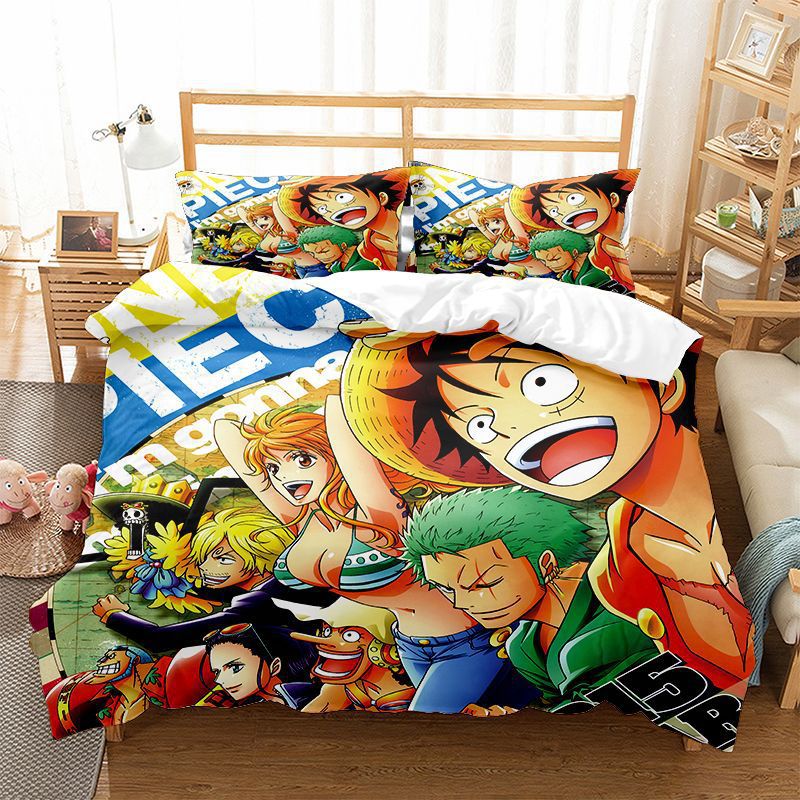 Set Sprei & Selimut Anime One  - Model Kit Luffy ulasan dan harga