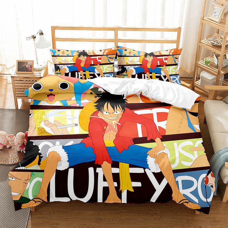 Set Sprei & Selimut Anime One  - Model Kit Luffy ulasan dan harga