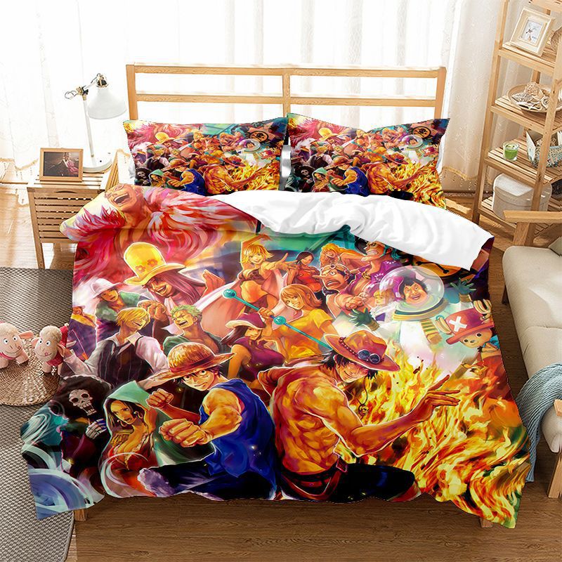 Set Sprei & Selimut Anime One  - Model Kit Luffy ulasan dan harga