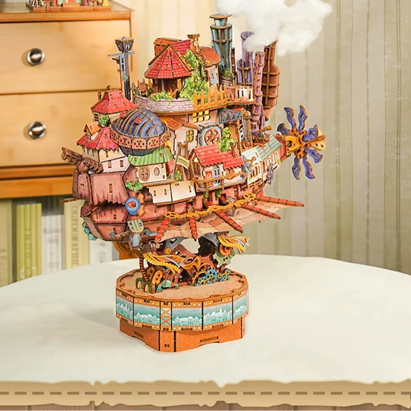 Kapal Perjalanan Asli Howl's M - Model Kit Diorama ulasan dan harga